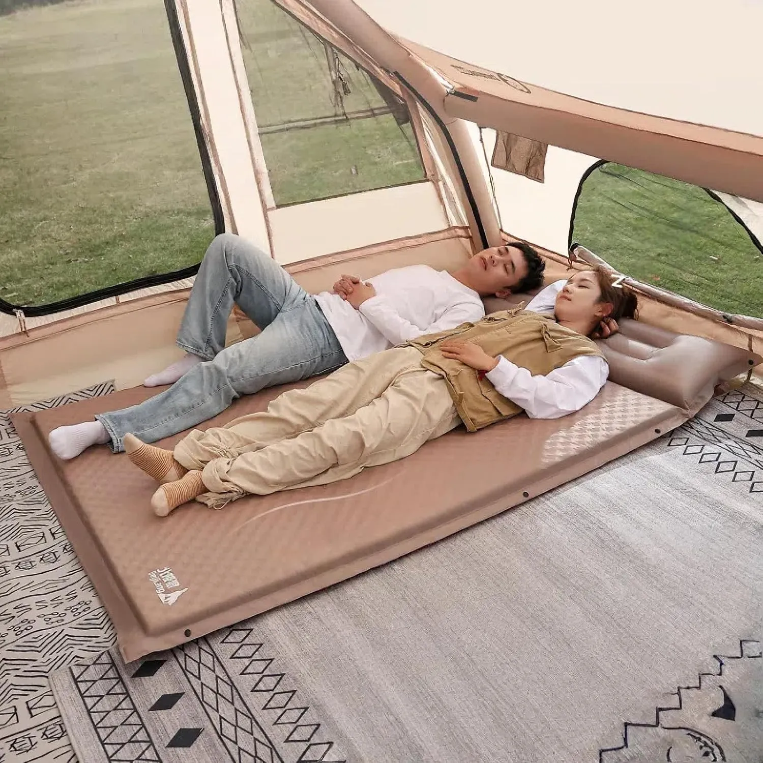 Automatic Inflatable Mattress Outdoor Portable Camping bunk Tent Inflatable Mattress Automatic air Mattress Sleeping mat Floor mat