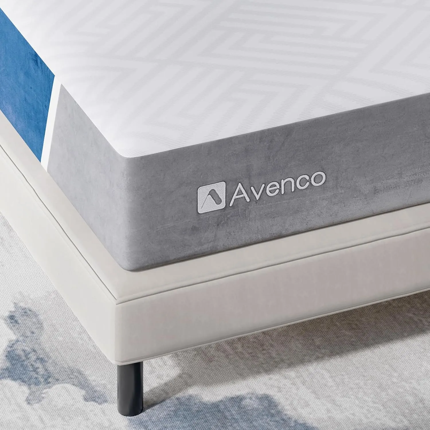 Avenco King Size Mattress, 12 inch King Mattress with Gel Memory Foam, Medium Firm, Mattress in a Box, Pressure Relief & Motion Isolation, CertiPUR-US Certified