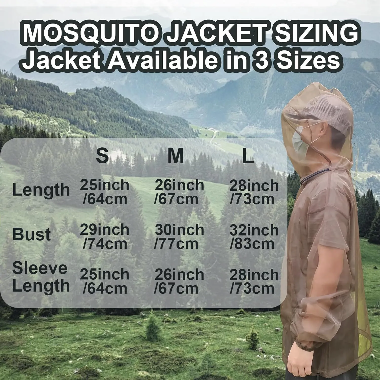 Aventik No-See-Um Mesh Mosquito Jacket Mosquito Pant for Outdoor, Multiple Sizes to Fit Everyone Stay Safe and Cool
