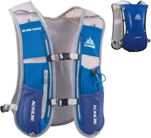 Azarxis Hydration Running Vest Backpack Pack 5L for Women and Men Jogging Trail Race Marathon Cycling Hiking (Blue Backpack Only)