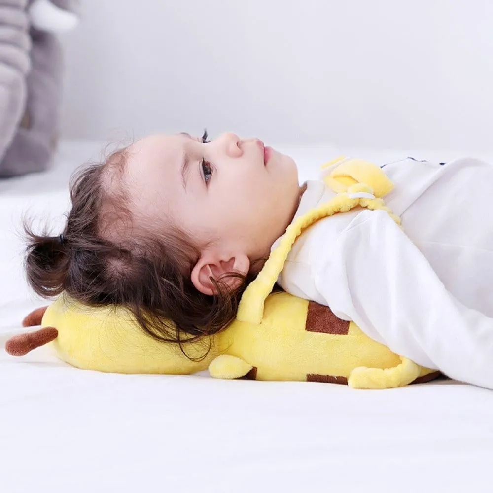 Baby Safety Head Protector Backpack Wear, Adjustable Toddlers Head Pad Cushion Backpack for Safety Baby Learning Walking Crawling (Bee, Lemon Yellow)