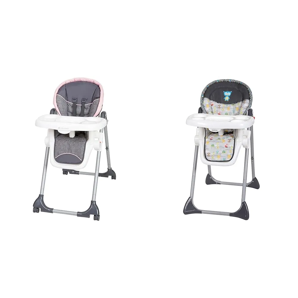 Baby Trend Dine Time 3-in 1 High Chair, Starlight Pink, 37 x 22.75 x 42.75 Inch & Sit-Right High Chair - Tanzania