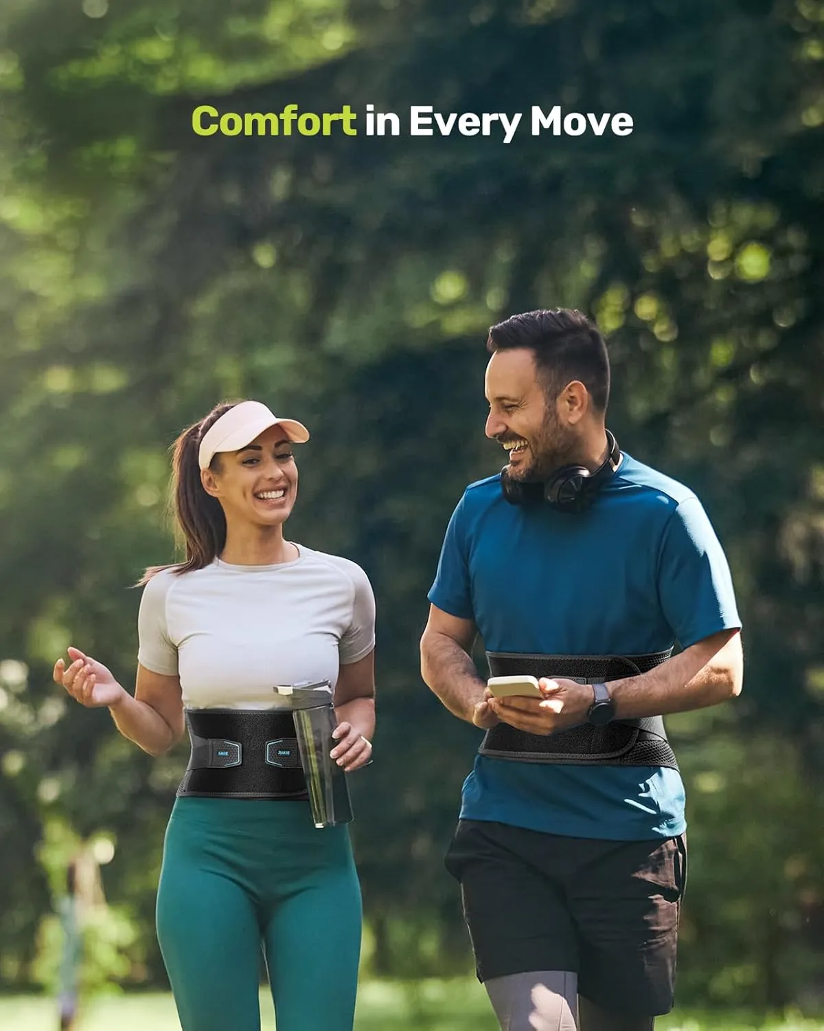 Back Brace for Lower Back Pain, 7 Stays Ergonomic Support Brace with Comfortable 3D Pad, Easy to Put On/Off Lumbar Support Belt for Women Men, Pain Relief from Sciatica, Herniated Disc, Size M (Waist: 33.5"-39.4")