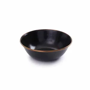 Barebones Enamel Bowl - Charcoal