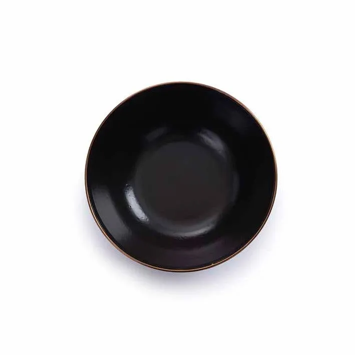 Barebones Enamel Bowl - Charcoal