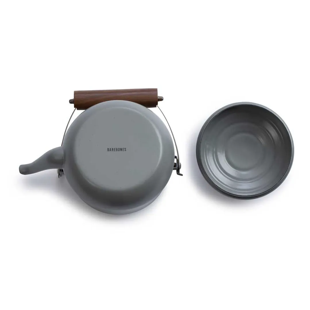 Barebones Enamel Teapot - Slate Grey