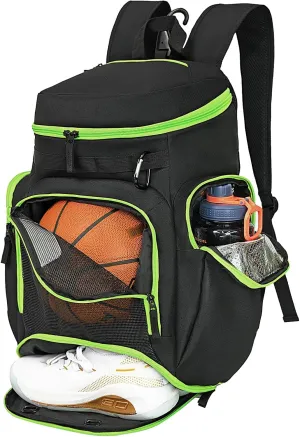 Basketball Backpack Large Sports Bag, Gym Bag with Ball Compartment and Shoe Compartment to Store Sports Shoes Water Bottles Laptops and Daily Necessities, Widely Used in Basketball, Soccer