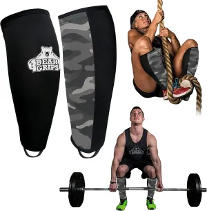 Bear Grips Deadlift Shin Guards - Breathable Gym Equipment Rope Climbing Shin Guard for Men and Women - Injury Prevention Calf Support Shin Guard Sleeves for Ultimate Shin Protection