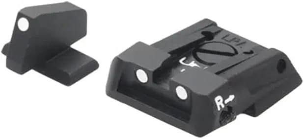 Beretta White Dot Adjustable Sight Kit for APX Full-Size/Compact/Centurion - Front & Rear Sights