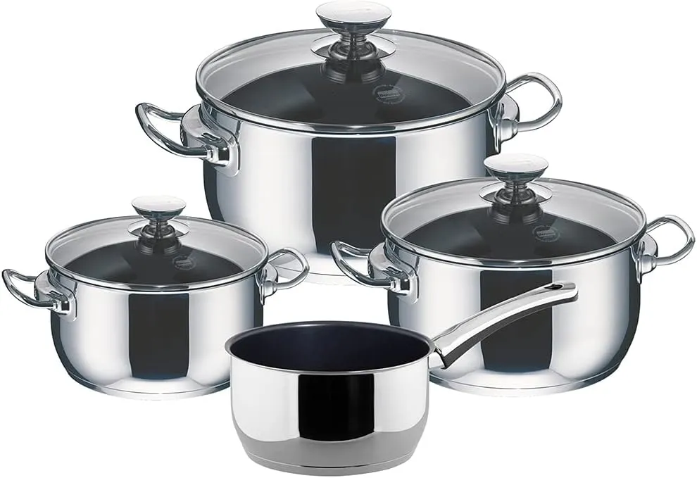 Berndes 063101 Injoy Special Edition Four-Piece Set of Pans: Three 16/20/24 cm Pans   16 cm Saucepan