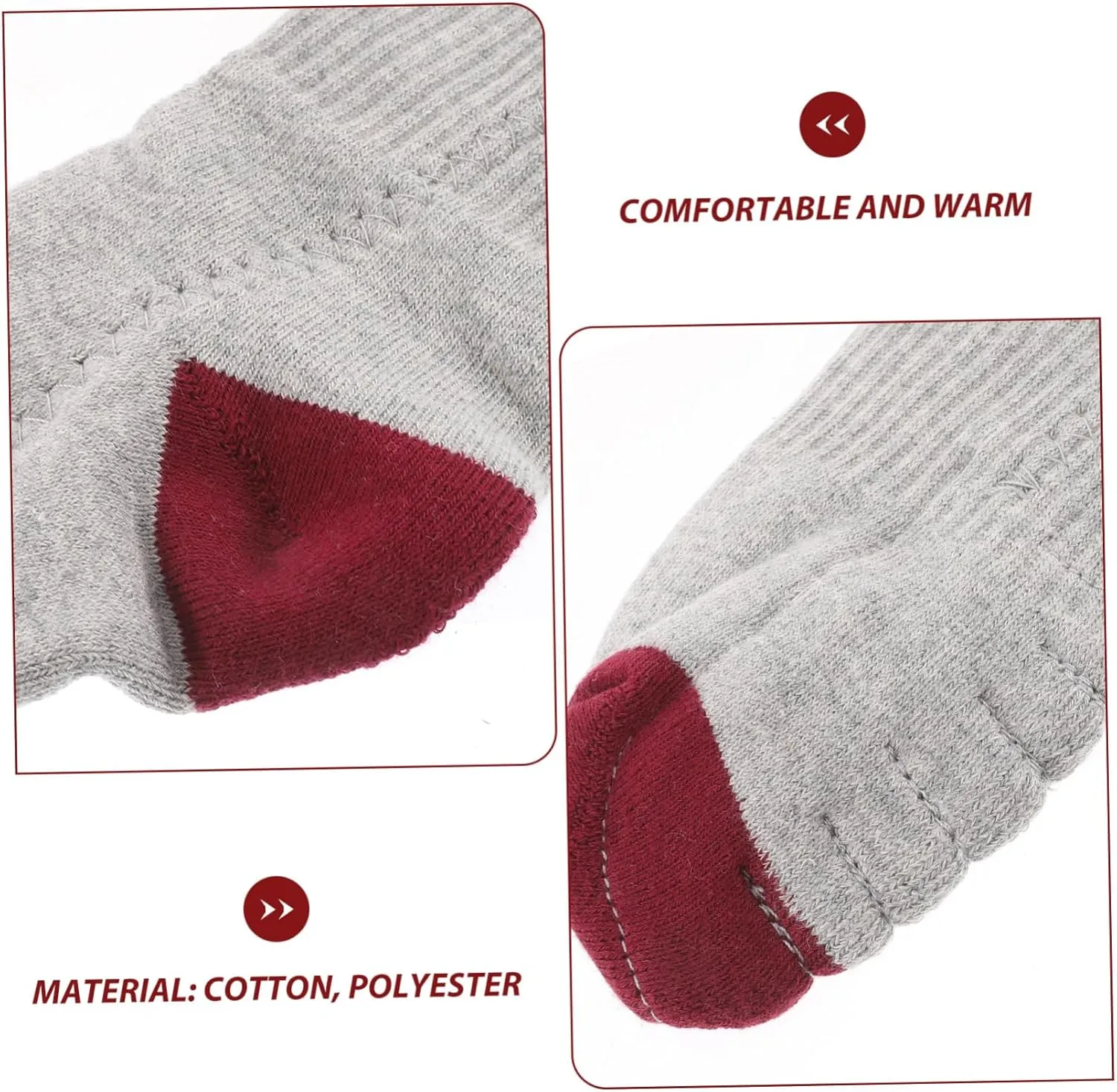 BESPORTBLE 2pcs Heated Socks Motorcycle Battery Rechargable d Batteries Rechargeable Battery Winter Warm Cotton
