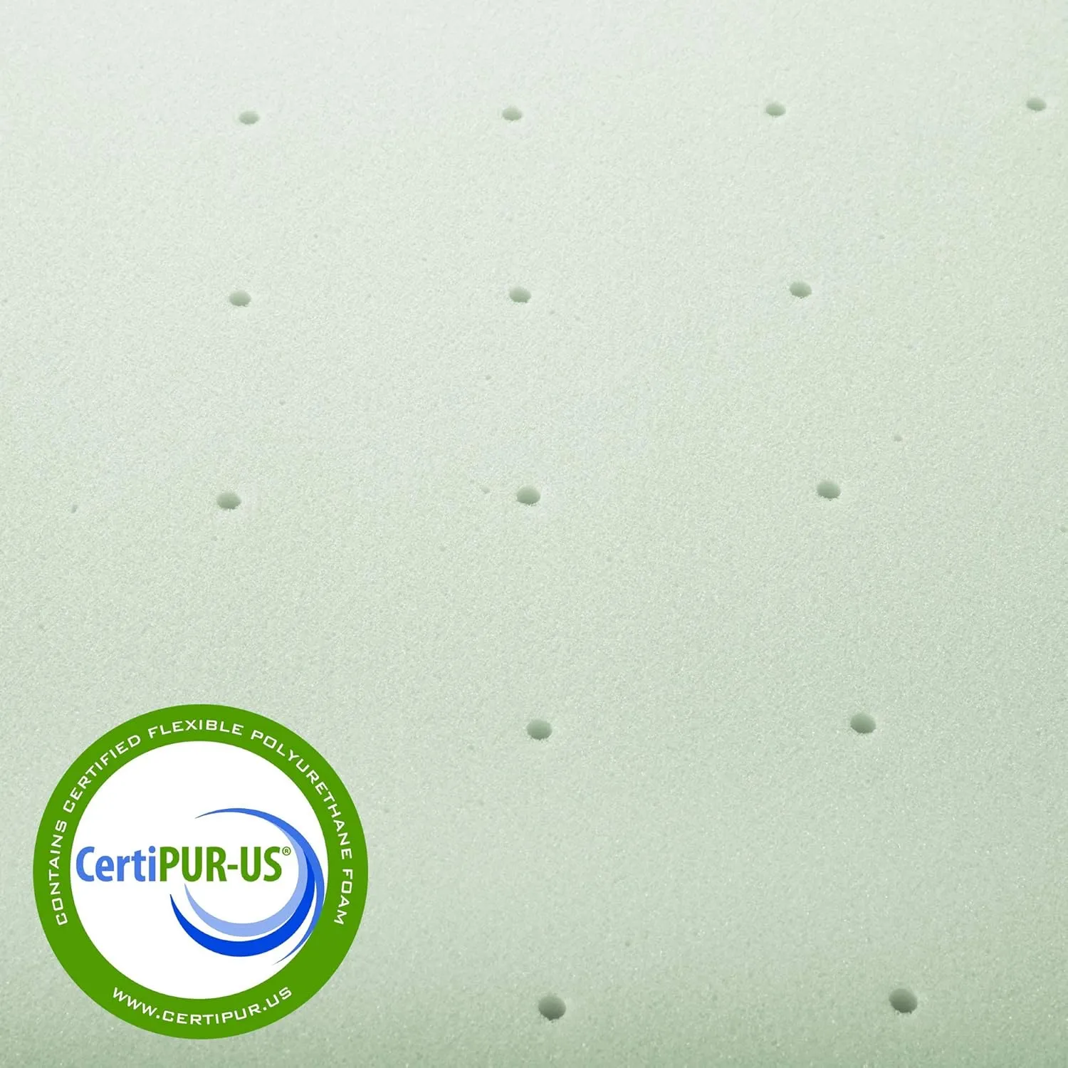 Best Price Mattress 2 Inch Ventilated Memory Foam Mattress Topper, Calming Green Tea Infusion, CertiPUR-US Certified, Twin