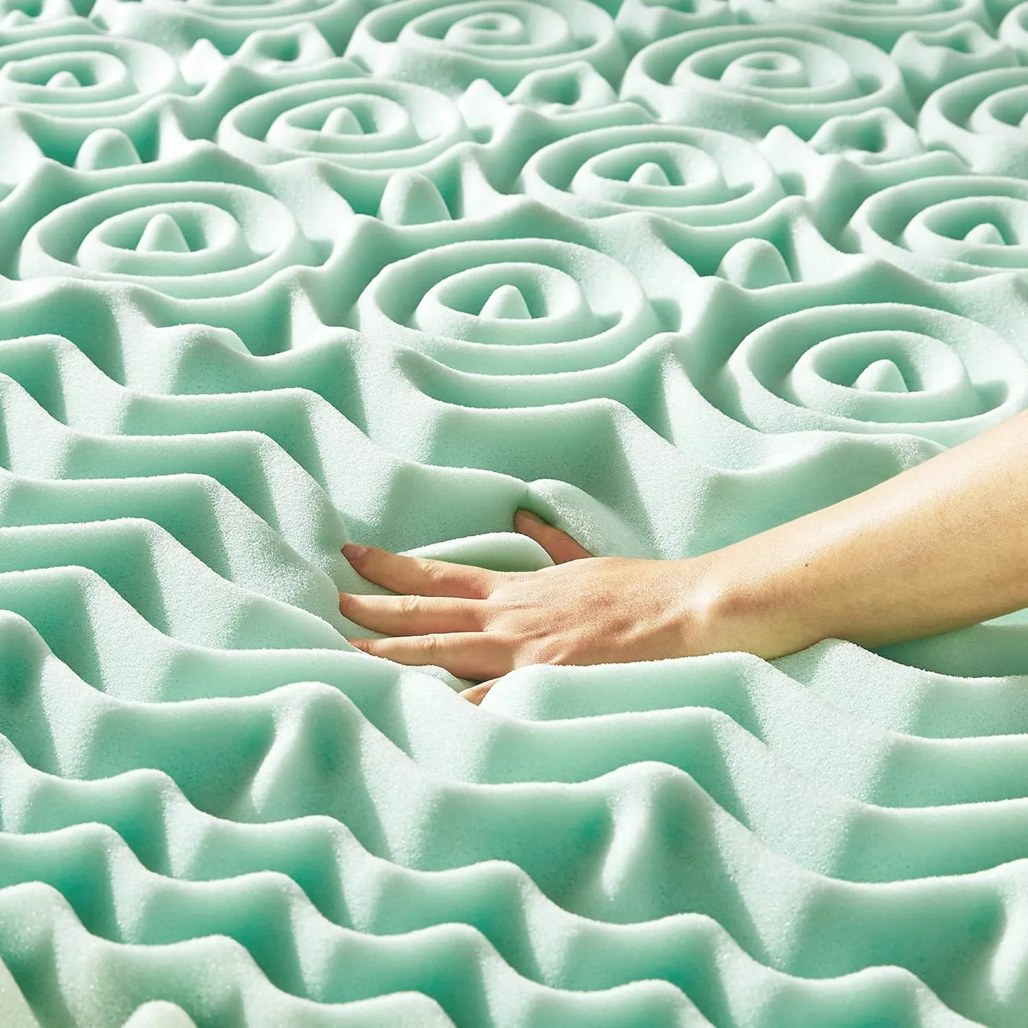 Best Price Mattress Full Mattress Topper - 1.5 Inch 5-Zone Memory Foam Bed Topper Aloe Infused Cooling Mattress Pad, Full Size