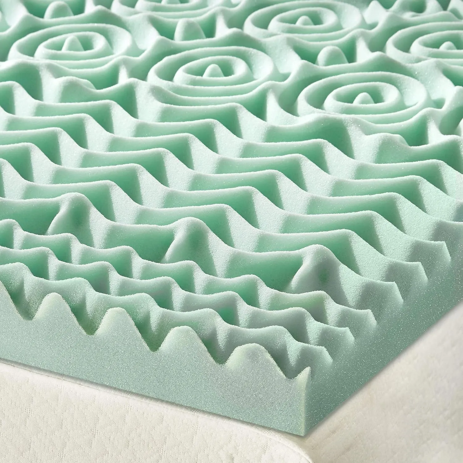 Best Price Mattress Twin Mattress Topper - 1.5 Inch 5-Zone Memory Foam Bed Topper Aloe Infused Cooling Mattress Pad, Twin Size