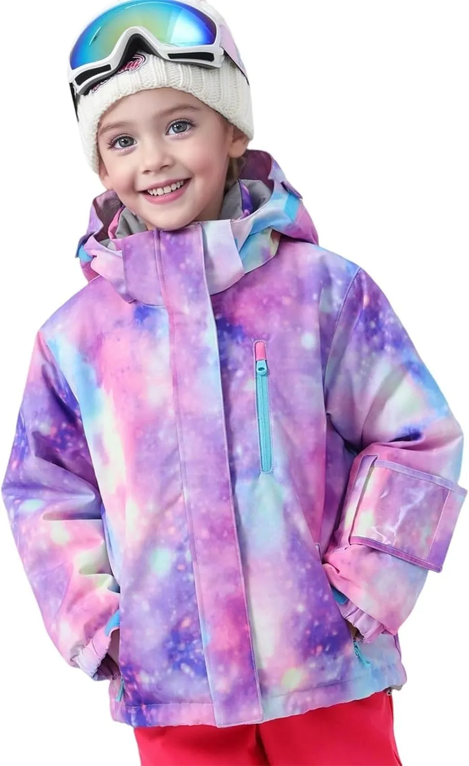 BGX Bluemagic Girl's Waterproof Ski Snow Jacket Windproof Winter Jacket Coats Outdoor Snowboarding with Hood