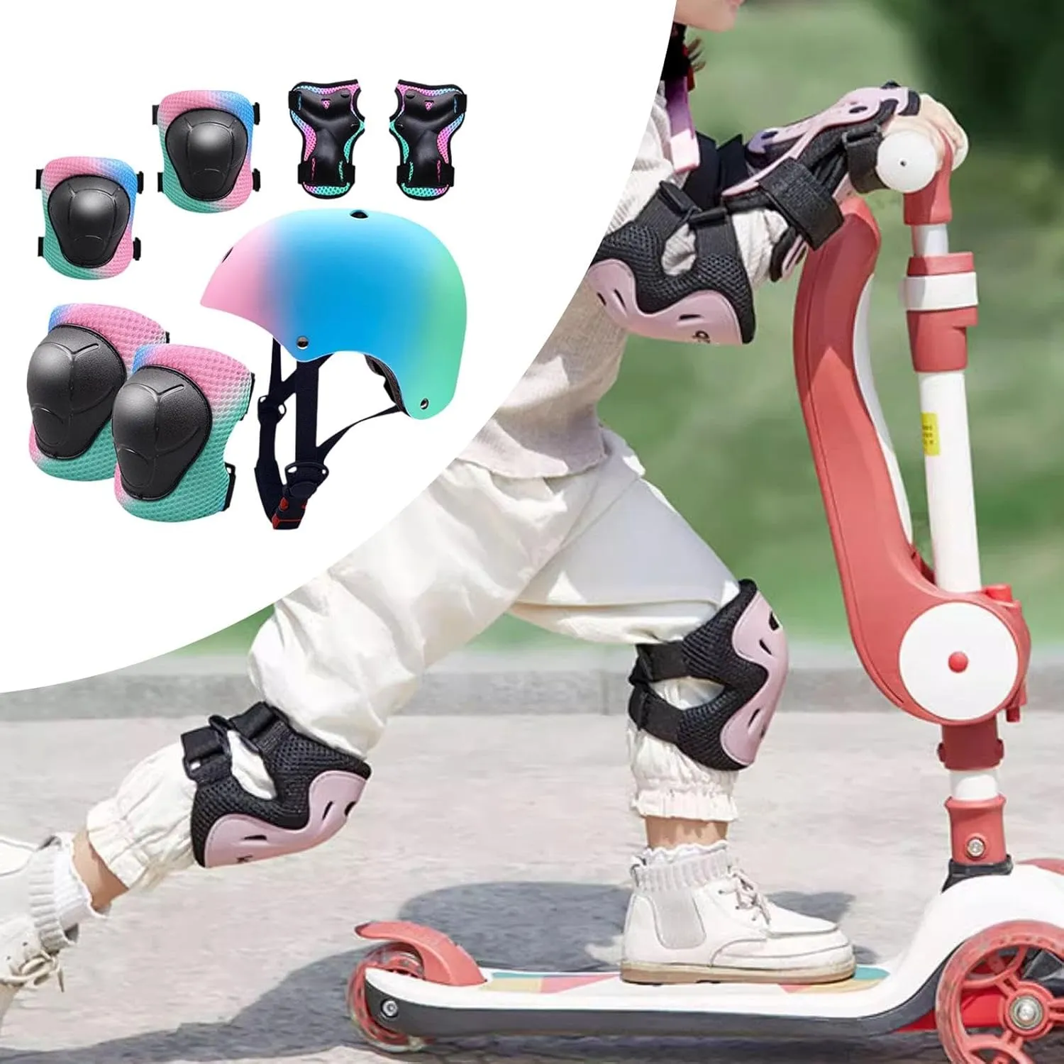Bicycle Helmet Accessories for Kids Gift Elbow Pads Versatile Outdoor Climbing Comfortable Adjustable Cycling Helmet Sturdy