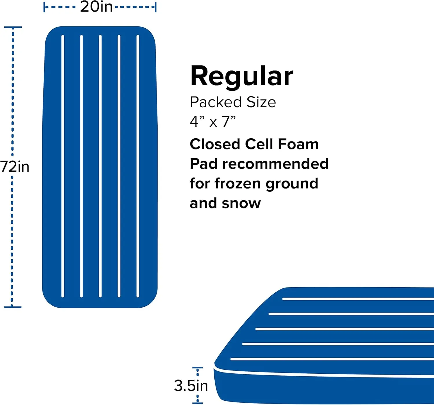 Big Agnes Divide | Lightweight, Compact, Warm-Weather Air Chamber Sleeping Pad, Regular, Warm Olive