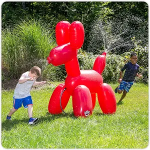 BigMouth Inc. Giant Inflatable Balloon Dog Sprinkler, Fun Summer Backyard Water Game & Splash Toy for Kids, 6 Feet Tall