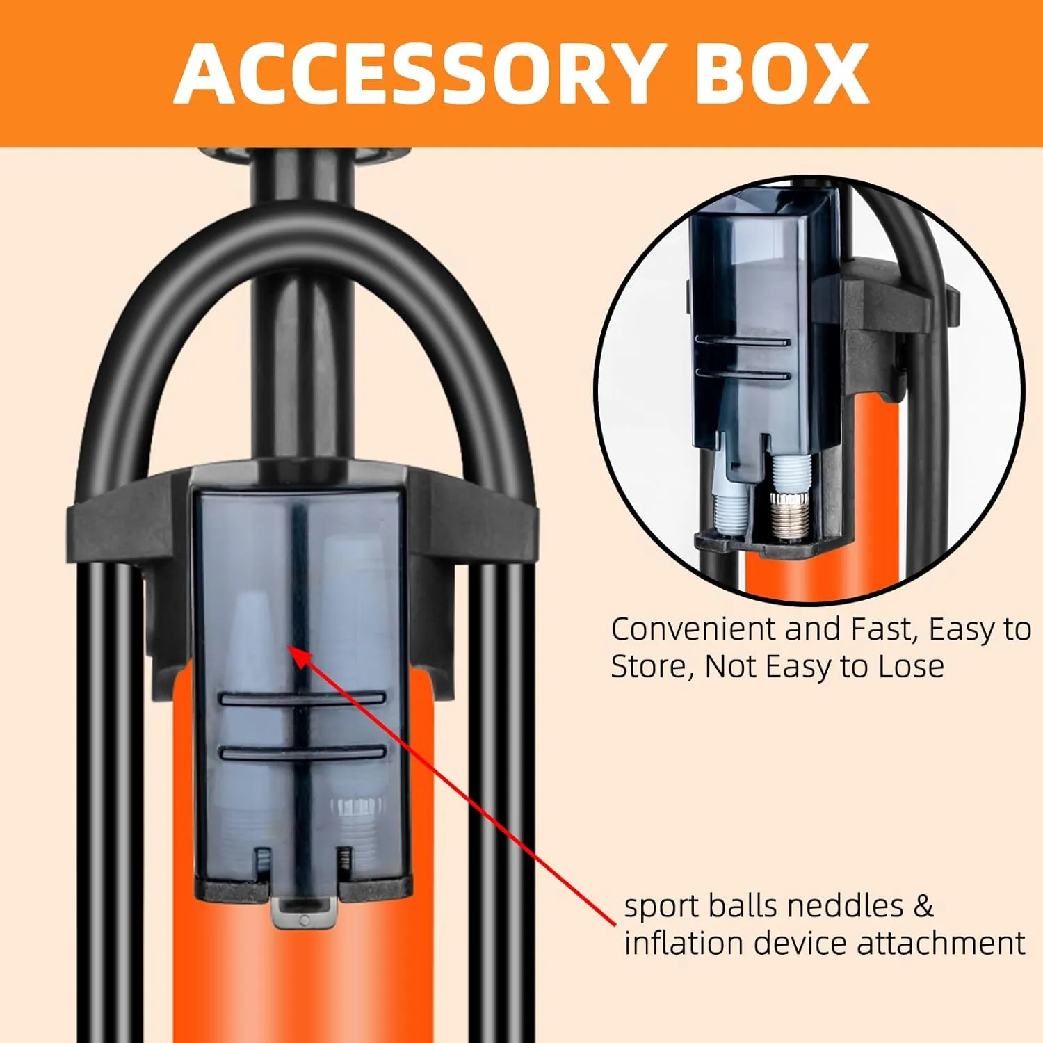 Bike Pump with Gauge,High Pressure,Floor Bicycle Pump Compatible with Presta and Schrader Valve,Bike Tire Pump for Road Bike,MTB,Hybrid,Balls…