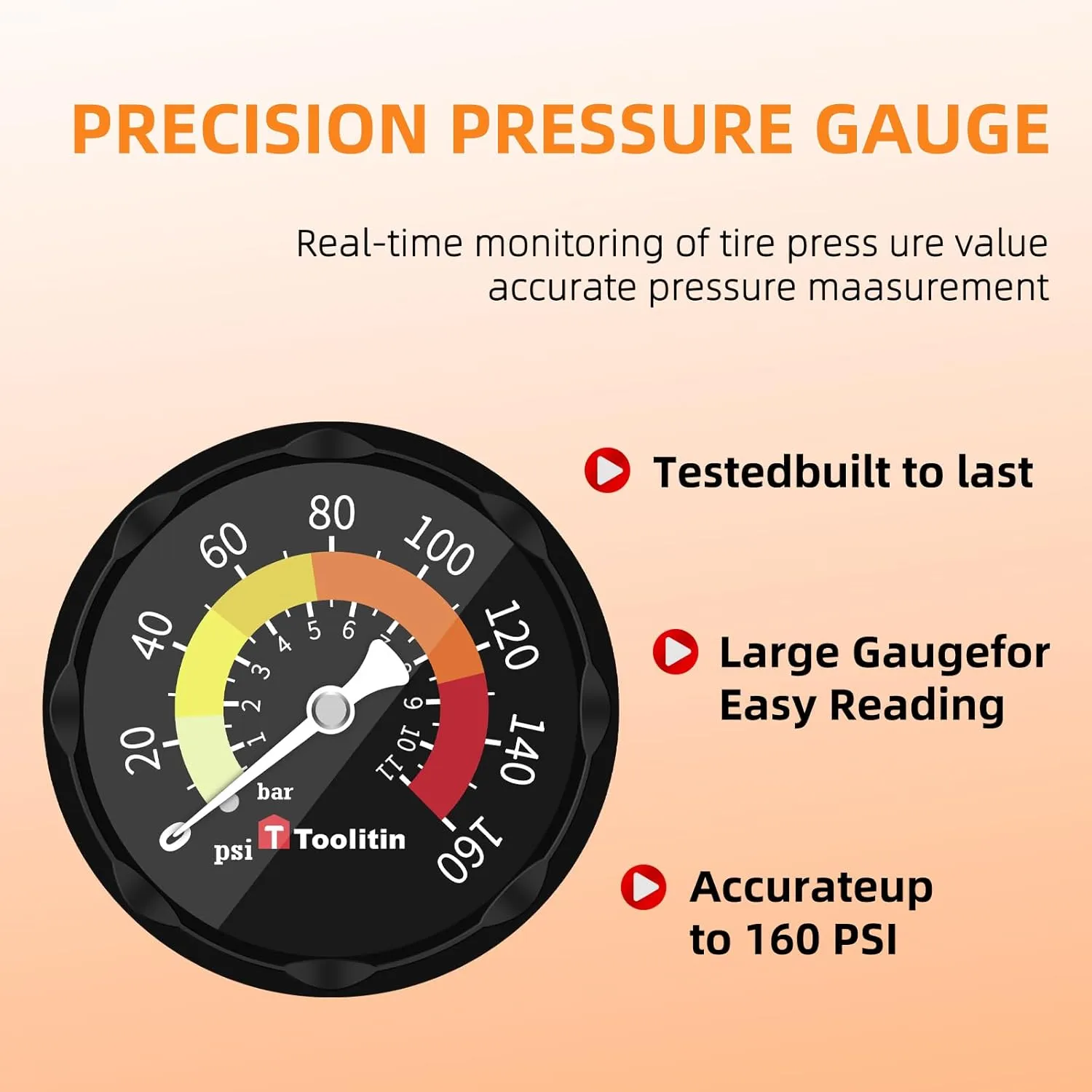 Bike Pump with Gauge,High Pressure,Floor Bicycle Pump Compatible with Presta and Schrader Valve,Bike Tire Pump for Road Bike,MTB,Hybrid,Balls…