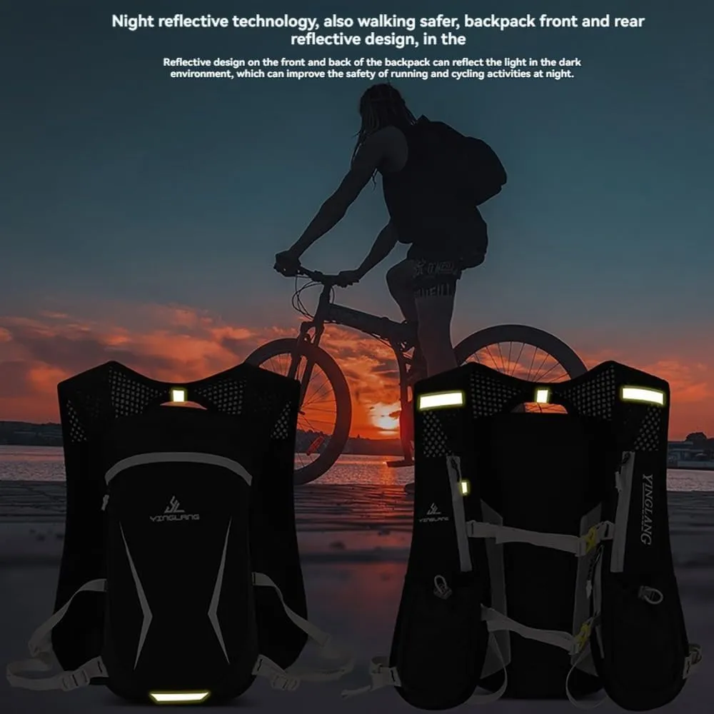 BlueField 12L Hydration Backpack Vest, Multi-Pocket Design, Breathable and Lightweight, Pack for Outdoor Sports - Running, Cycling, Climbing and Hiking