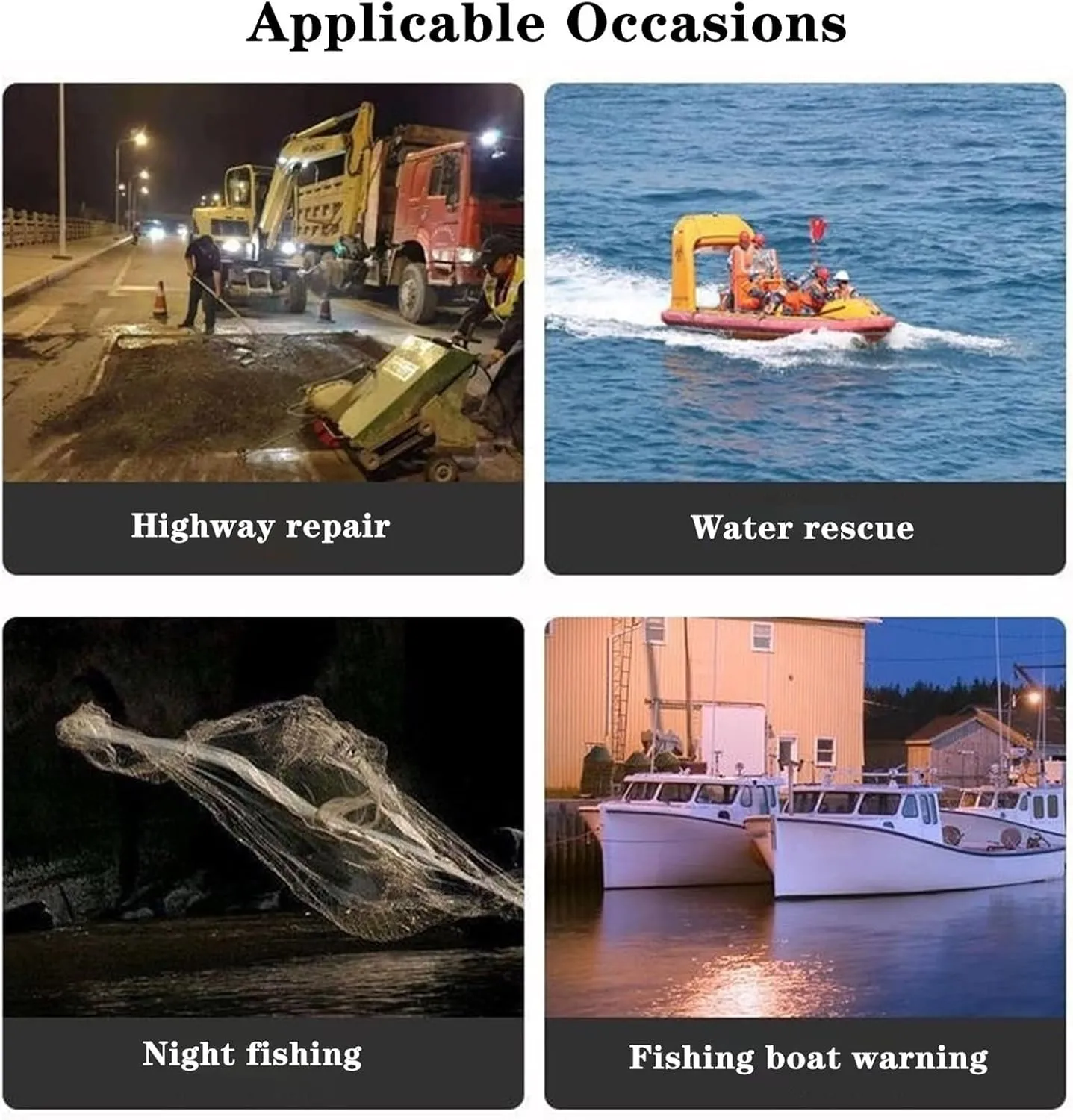 Boat Flares, Boat Flares Coast Guard Approved Marine Waterproof Emergency Signals Safety Kit for Fishing Boats,Life Rafts,Buoys(White,3pcs)