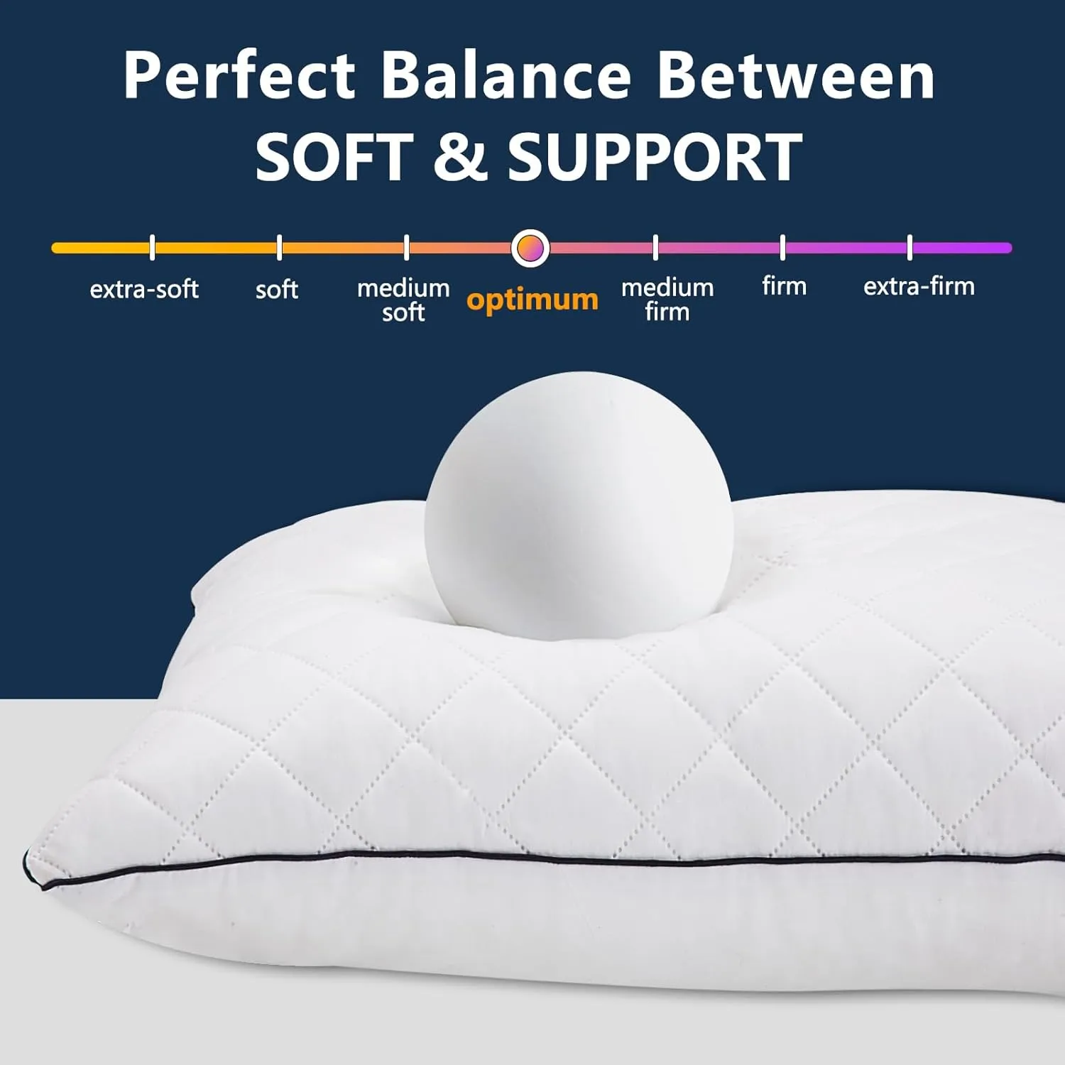 Body Pillow, Cooling Memory Foam Body Pillows for Adults Sleeping, Long Pillow for Bed, Big Large Firm Full Body Pillow for Side Sleeper, 20x54 Inch, White