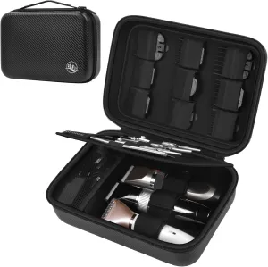 Boobowl Barber Accessories Bag for Clippers and Supplies, Mens Hair Trimmers Box, Portable Clipper Storage Holder Organizer for Hair Cutting, Guard Grooming Kit and Barbers Supplies (Bag Only) -Black