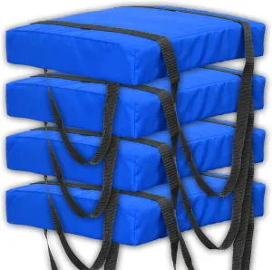 Bradley 4 Pack Type IV Boat Cushion USCG Approved Throwable Flotation Device; Coast Guard Approved Throw Preserver with Foam Cushion; throwable Boat Safety Device