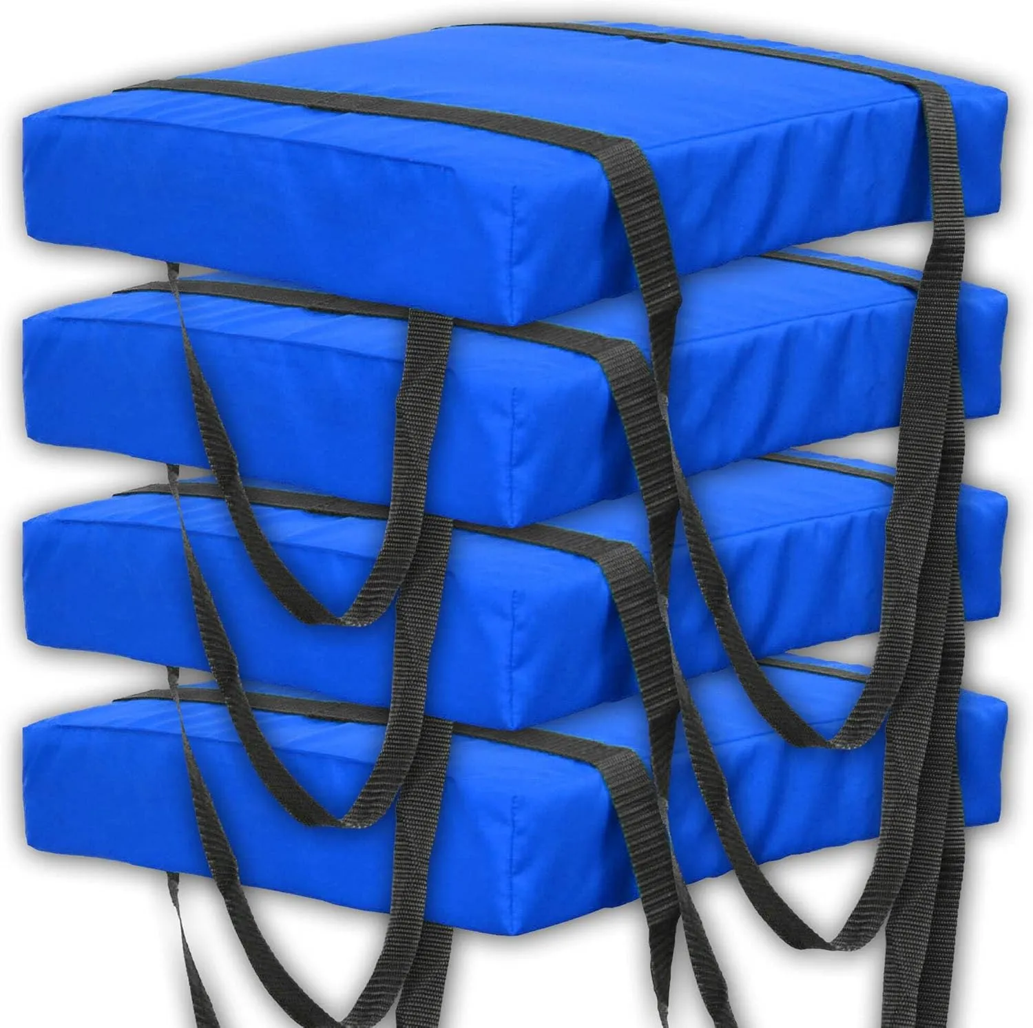Bradley 4 Pack Type IV Boat Cushion USCG Approved Throwable Flotation Device; Coast Guard Approved Throw Preserver with Foam Cushion; throwable Boat Safety Device
