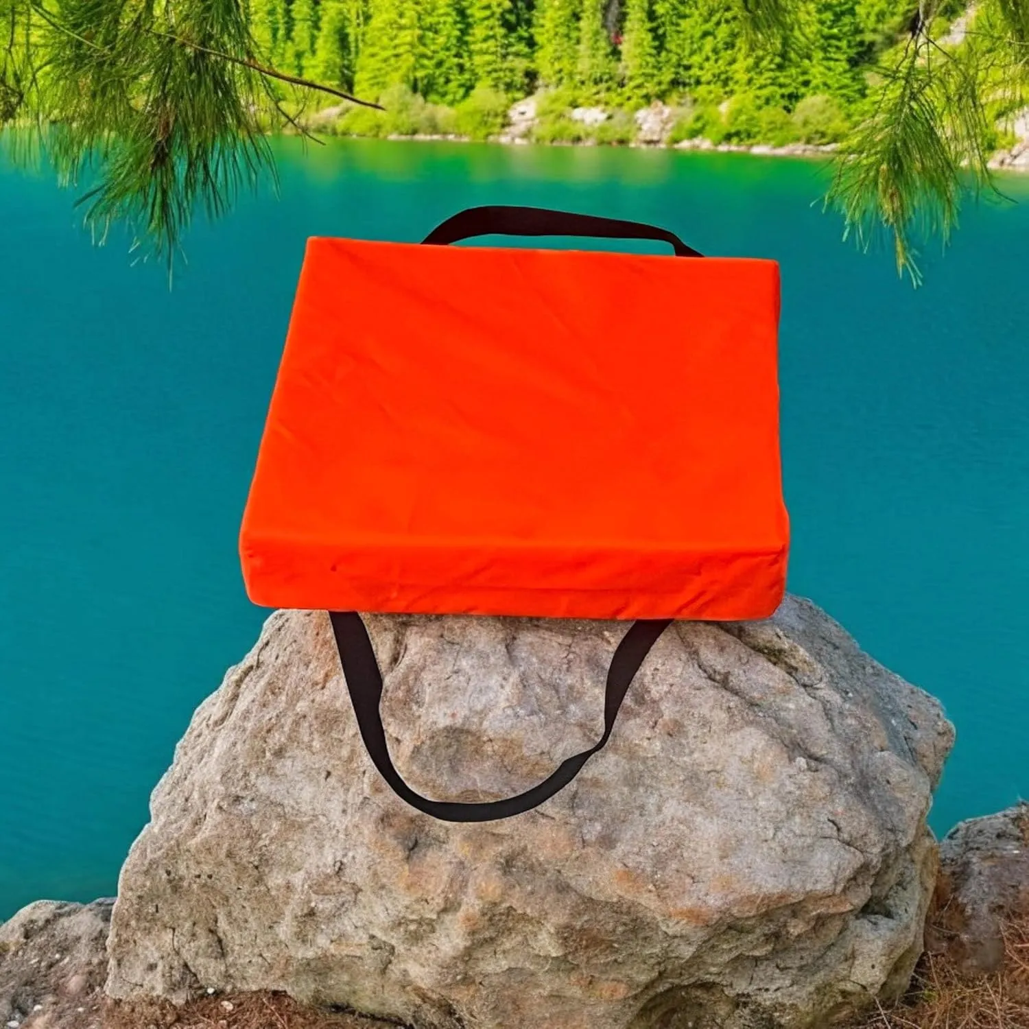 Bradley Type IV Boat Cushion USCG Approved Throwable Flotation Device; Coast Guard Approved Throw Preserver with Foam Cushion; throwable Boat seat Safety Device