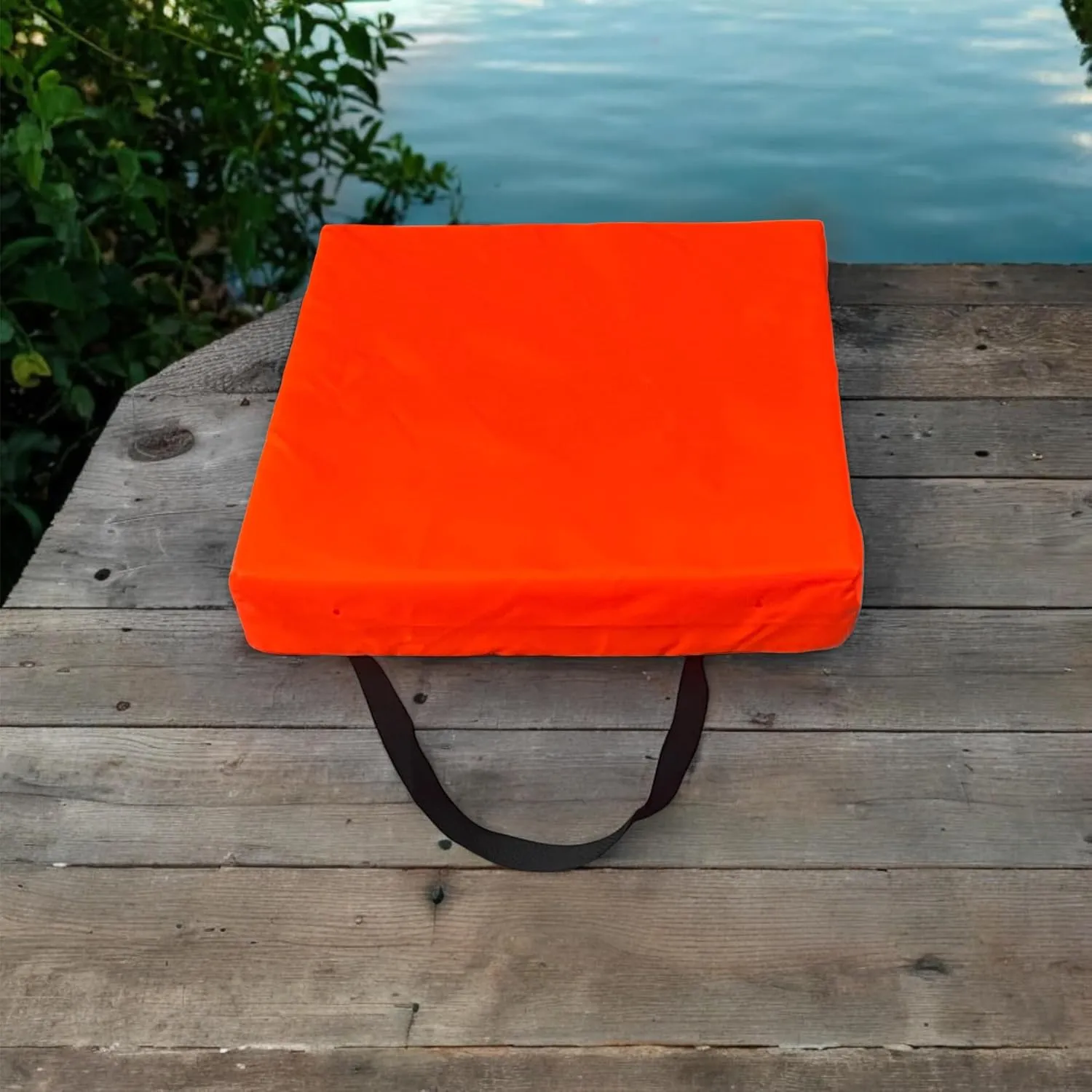 Bradley Type IV Boat Cushion USCG Approved Throwable Flotation Device; Coast Guard Approved Throw Preserver with Foam Cushion; throwable Boat seat Safety Device