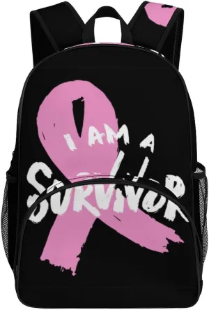 Breast Cancer Awareness Backpack for Worker Teacher Business Hiking Travel Bag Shoulders Bag