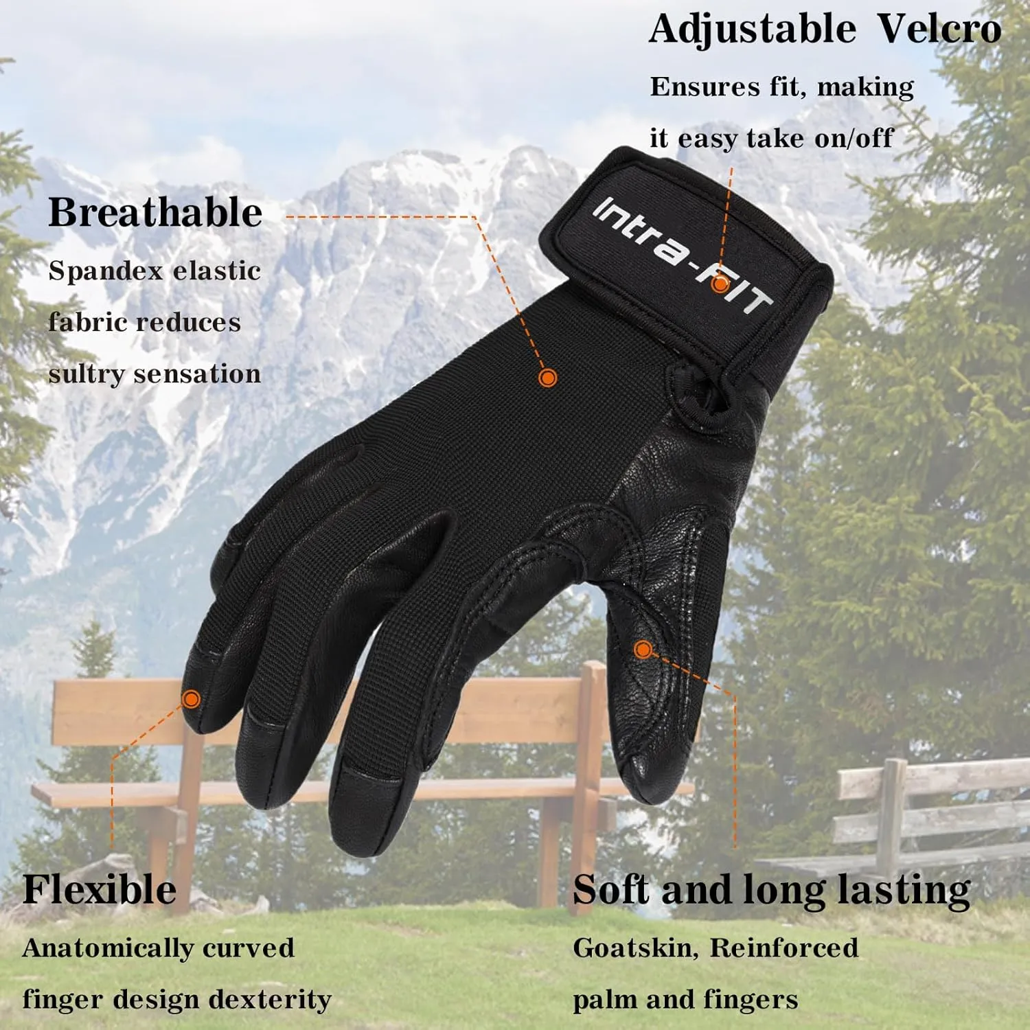 Breathable Climbing Gloves,Full-Finger Padded Hiking/Rope Gloves for Rappelling Rock Climbing Sailing Adventure