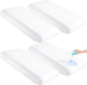 Breling 4 Pcs Waterproof Kids Air Mattress Fitted Sheets Compatible with Intex Cozy Kidz (Sheet Only) Waterproof TPU Inflatable Airbed Fitted Sheets for Kids Sleepover Party Travel Camping Airbed