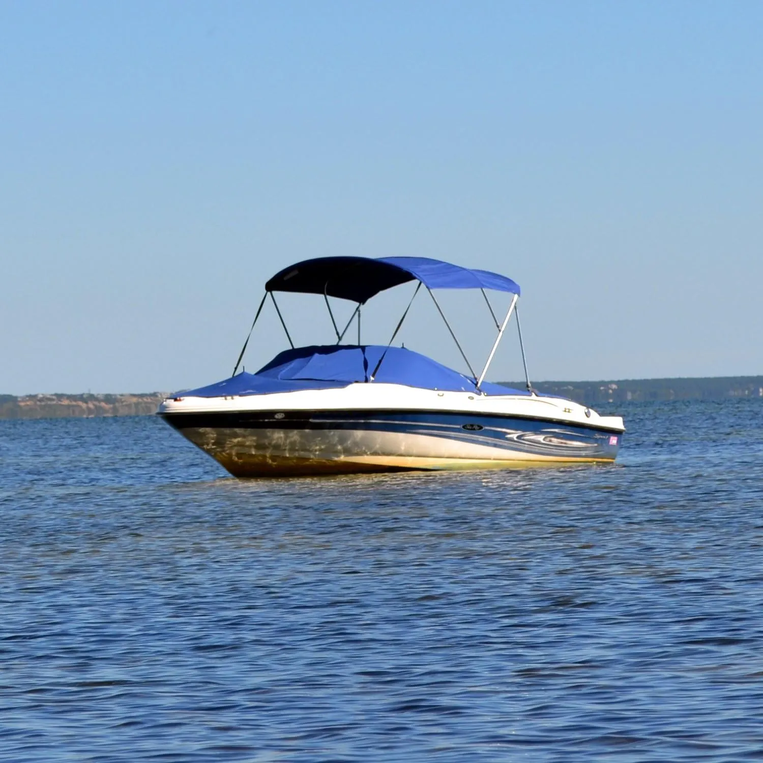 Budge 3 Bow Bimini Top Kit (Width 67” - 79”) (Height 44”) (Length 71”), Multiple Colors