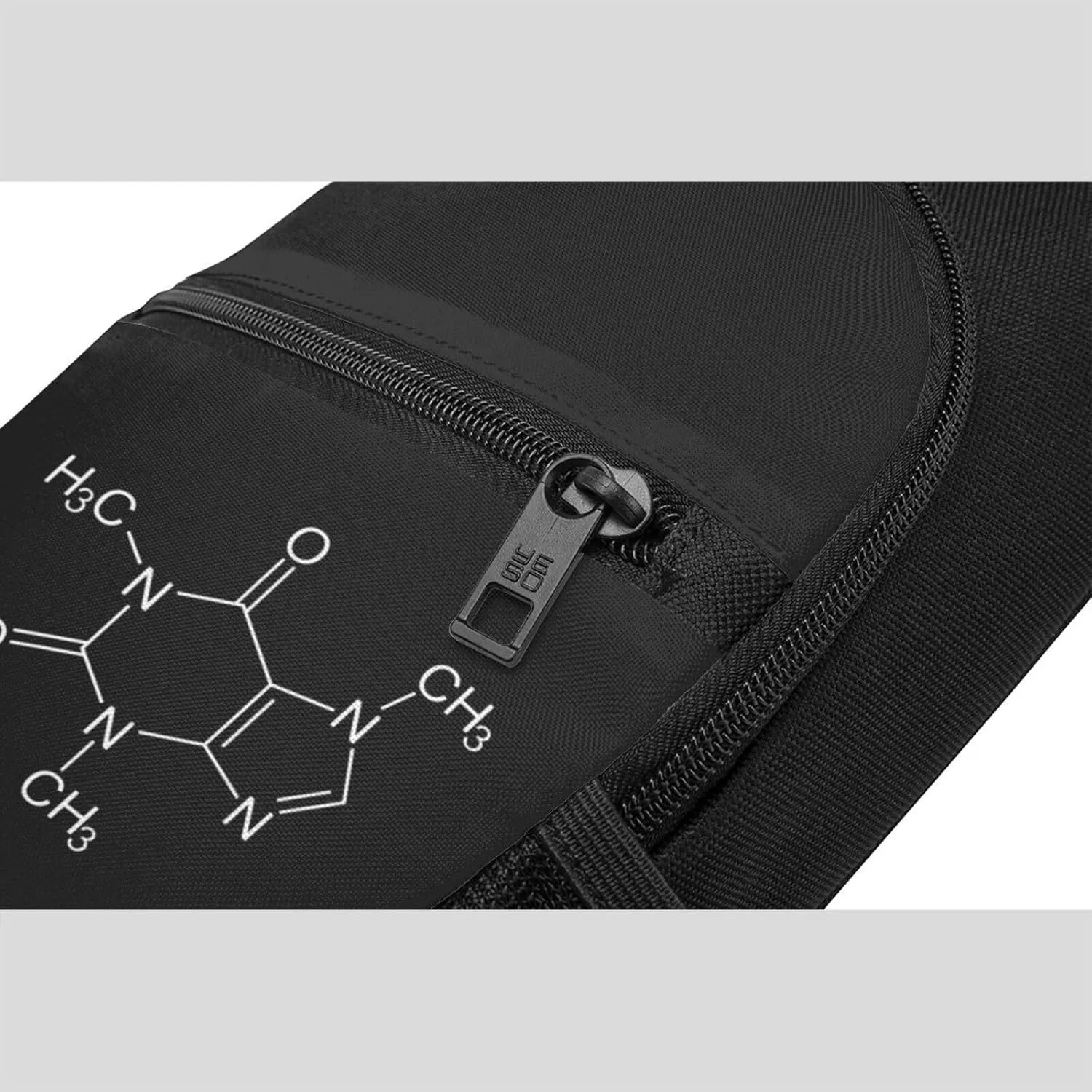 Caffeine Molecule Shoulder Bag Adjustable Leisure Travel Crossbody Shoulder Bag Unisex