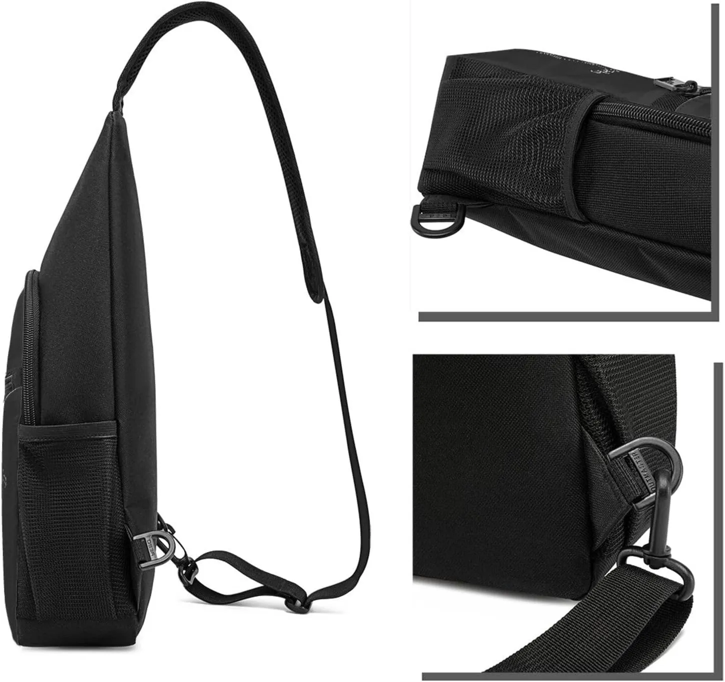 Caffeine Molecule Shoulder Bag Adjustable Leisure Travel Crossbody Shoulder Bag Unisex