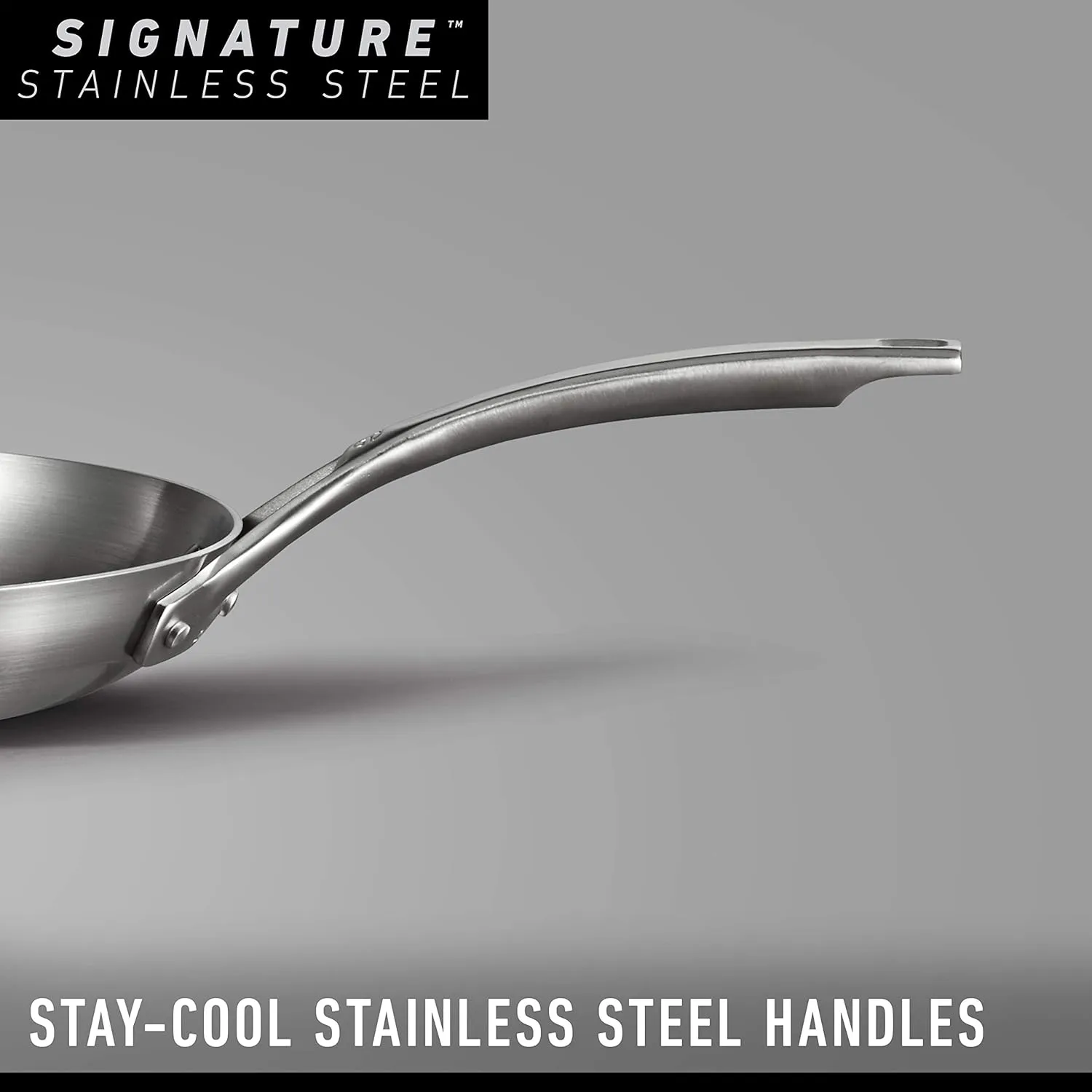 Calphalon 10-Piece Stainless Steel Cookware Set with Stay-Cool Handles, Dishwasher Safe, Silver - Essential Kitchen Pots and Pans
