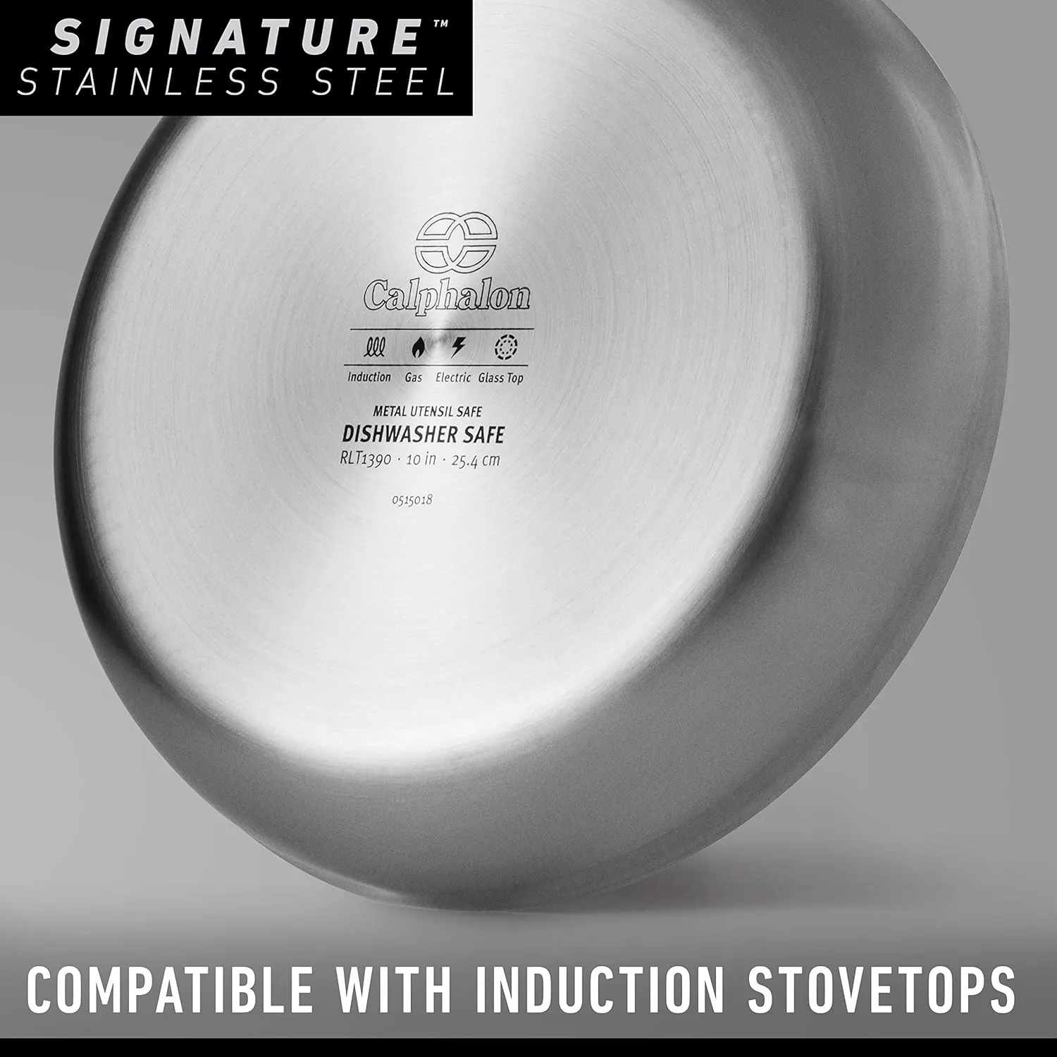 Calphalon 10-Piece Stainless Steel Cookware Set with Stay-Cool Handles, Dishwasher Safe, Silver - Essential Kitchen Pots and Pans