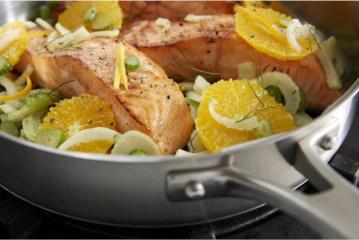 Calphalon Classic Stainless Steel Cookware Saute Pan, 3 Quart, Silver,2095189