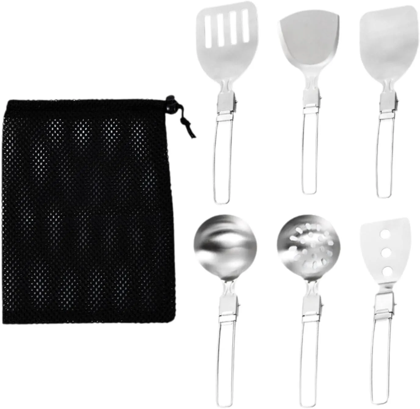 Camp Cooking Utensil Set Cookware Kit Cooking Organizer Portable Camping Kitchen Utensil Set for Travel Hiking Picnic Parties