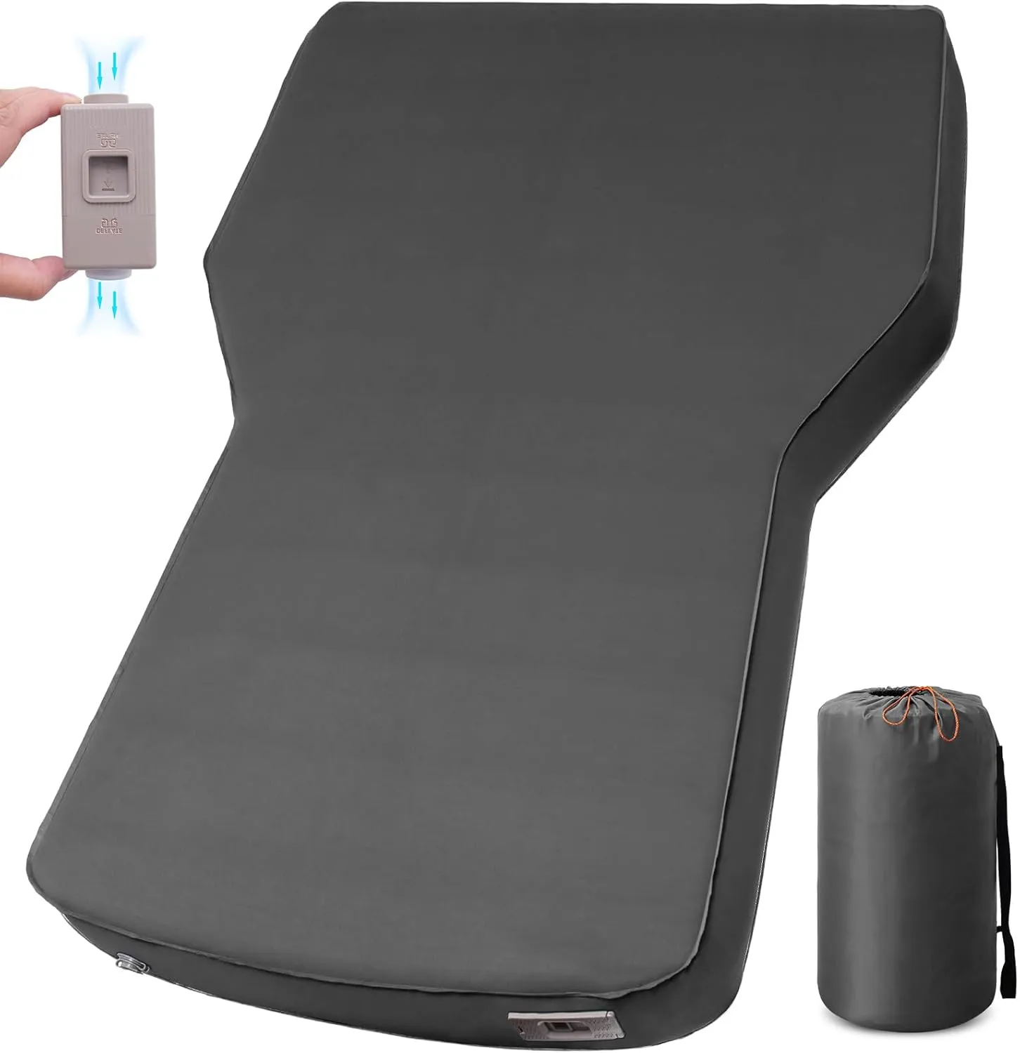 Camping Air Mattress for Tesla Model Y with Built-in Electric Air Pump, 3.93“ Extra Thick Foam Self Inflating Sleeping Pad for Camping, Fast Inflate & Deflate, 9.5 R-Value Car Camping Pads Bed