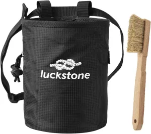 Camping Climbing Chalk Bag with Adjustable Waist Belt and Brush for Rock Climbing