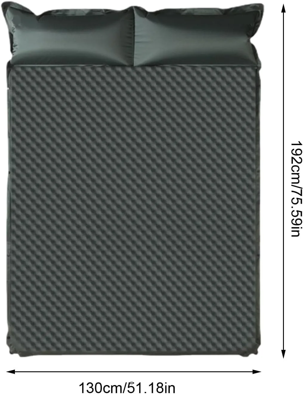Camping Mattress Sleeping Pad, Thickness 1.97 Inch Inflatable Sleeping Mat Lightweight Waterproof Camping Bed Mat with Built-in Pump Air Mattress for Backpacking, Hiking, Tent, Traveling