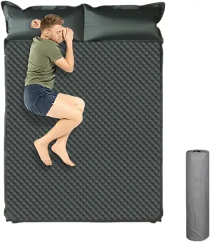 Camping Mattress Sleeping Pad, Thickness 1.97 Inch Inflatable Sleeping Mat Lightweight Waterproof Camping Bed Mat with Built-in Pump Air Mattress for Backpacking, Hiking, Tent, Traveling