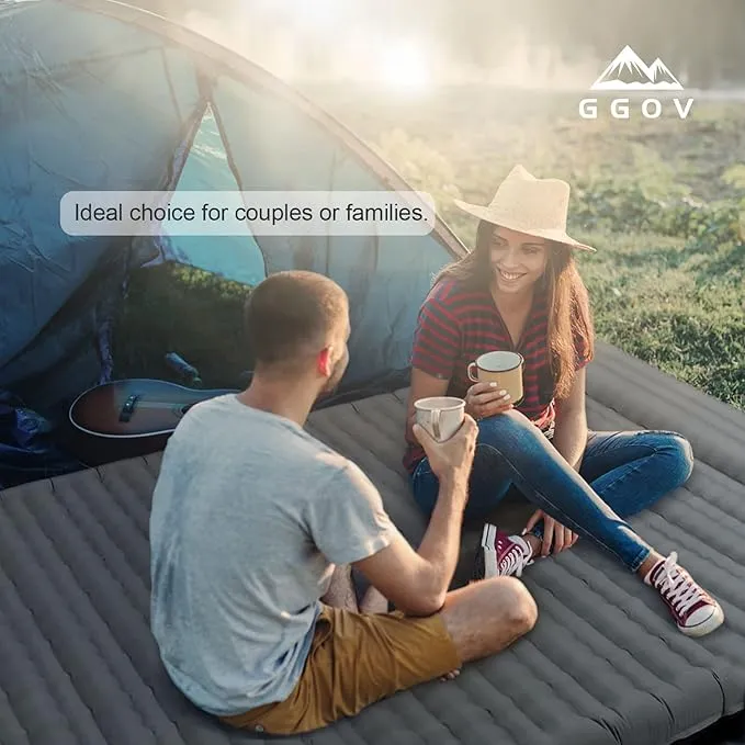 Camping Sleeping Pad, Extra Thickness 4.7 Inch Inflatable Sleeping Mat Lightweight Waterproof Camping with Built-in Pump Air Mattress for Backpacking, Hiking, Tent, Traveling