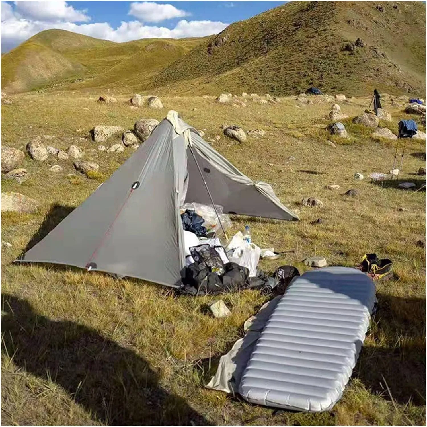 Camping Sleeping Pad Mat Ultralight Inflatable Mattress in Tent Folding Bed Portable Trave (6)