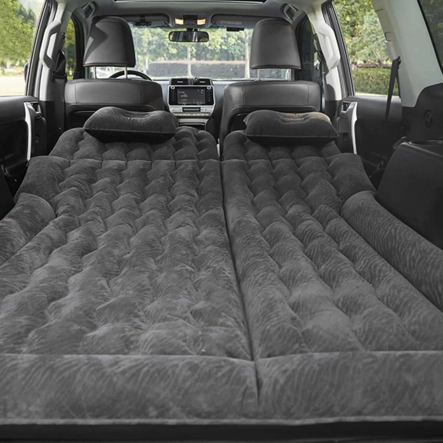 Car Air Mattress for Audi Q5 II FY 2016 2017 2018 2019 2020 2021 2022 2023 2024, Car Mattress Inflatable Bed Portable Foldable with Pillow Camping Travel Car Accessories,Black