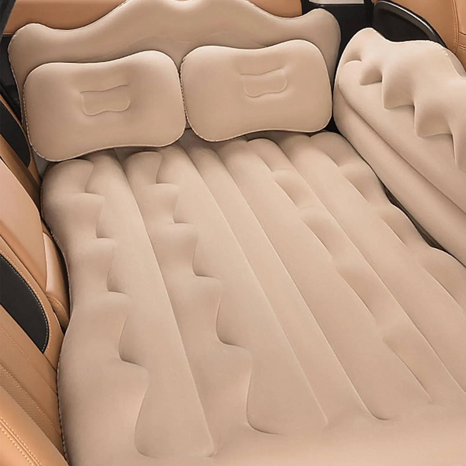 Car Air Mattress for Ford Mustang March-E 2021 2022 2023 Thickened Durable Car Camping Air Mattress Bed with Air Pump Inflatable Sleeping Mat,B